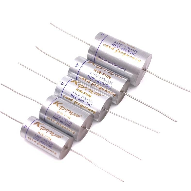 Free shipping 4pcs Wire drawn Silver MKP capacitor non-polar frequency divider capacitor 0.1uf 3.3uf