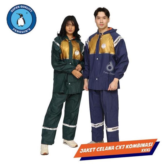 NEW Jas Hujan Penguin Jaket Celana CX-7 Kombinasi XXXL