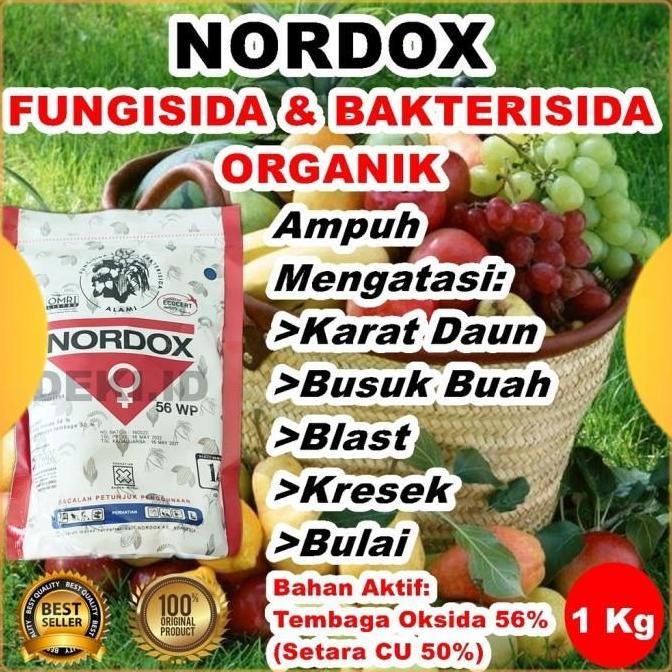 Nordox 56 Wp 1 Kg Fungisida Bakterisida Organik Tembaga Oksida Deki