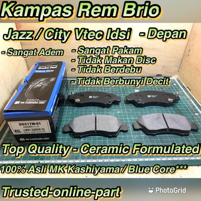 Kampas rem Jazz City Brio Vtec Idsi 100% Asli MK Biru Promo