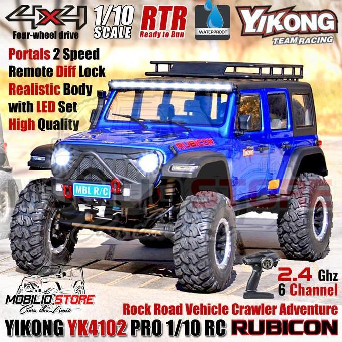 Yikong YK4102 Pro 1/10 RC Rock Road Vehicle Crawler Adventure RTR