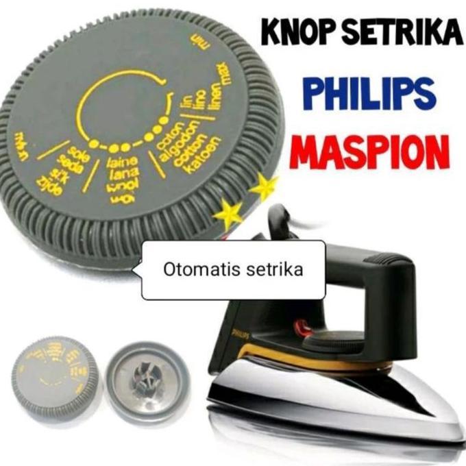 ___] Kenop knop knob tombol putaran gosokan Setrika