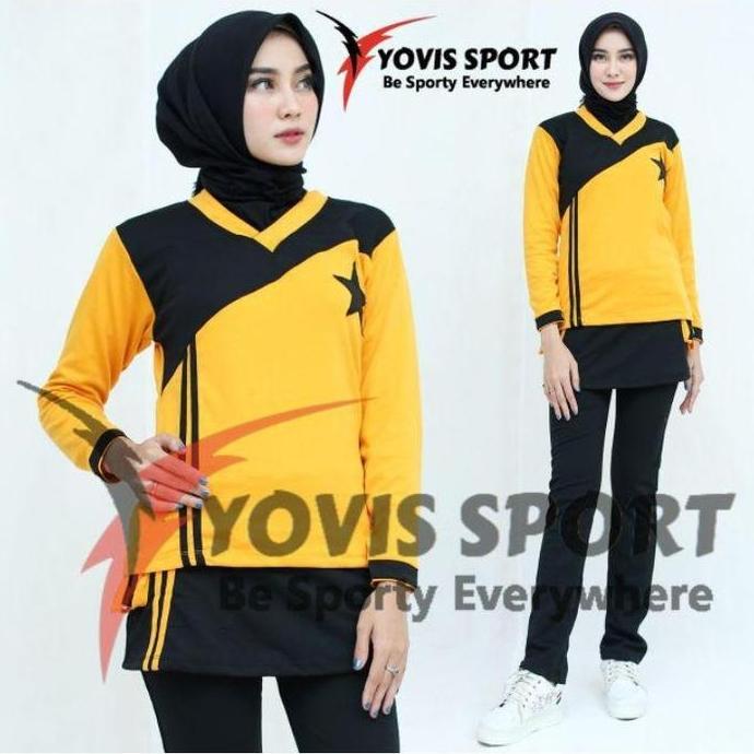 Setelan senam wanita kekinian/Setelan senam aerobic/Zumba/Jogging/Setelan Senam Yovis/Setelan senam 