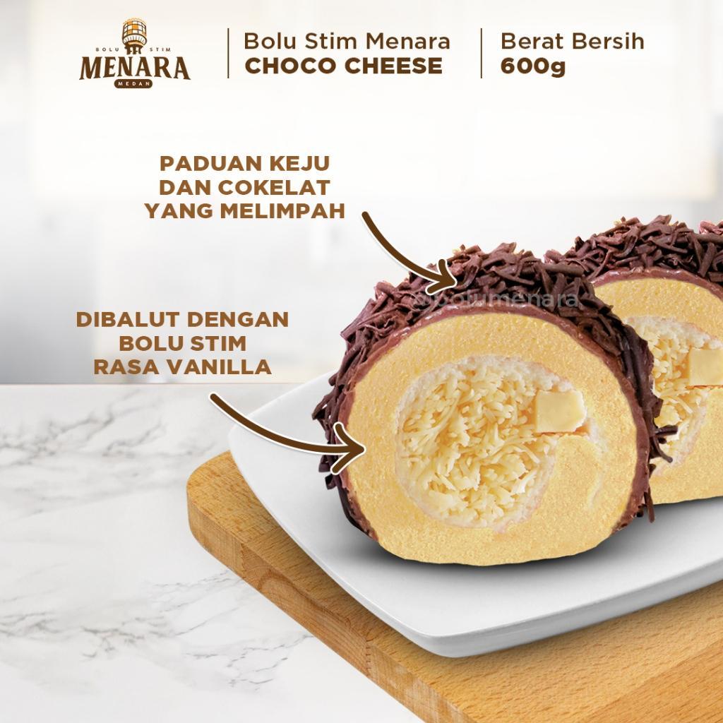 Bolu Menara Cokelat Keju - Reguler Pack (600 Gr) - Oleh-Oleh Khas Medan