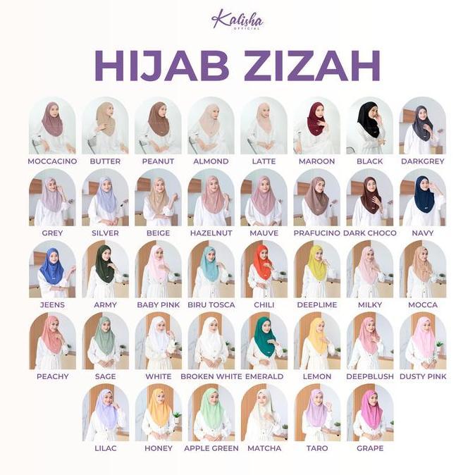 Paket Super Hemat Hijab Instan Zizah 4pcs 60K Kerudung Bergo Wanita Daily Olahraga Kalishaofficial P