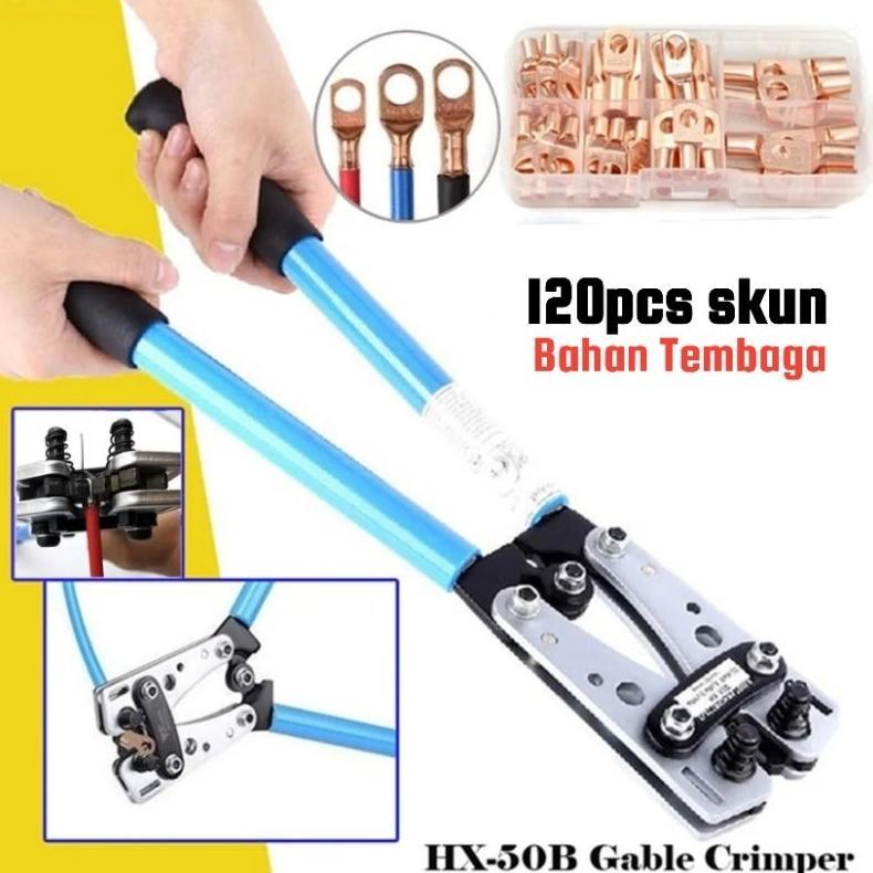 Tang Crimping Skun Connector Tembaga Kabel Bodi Kelistrikan Mobil Motor