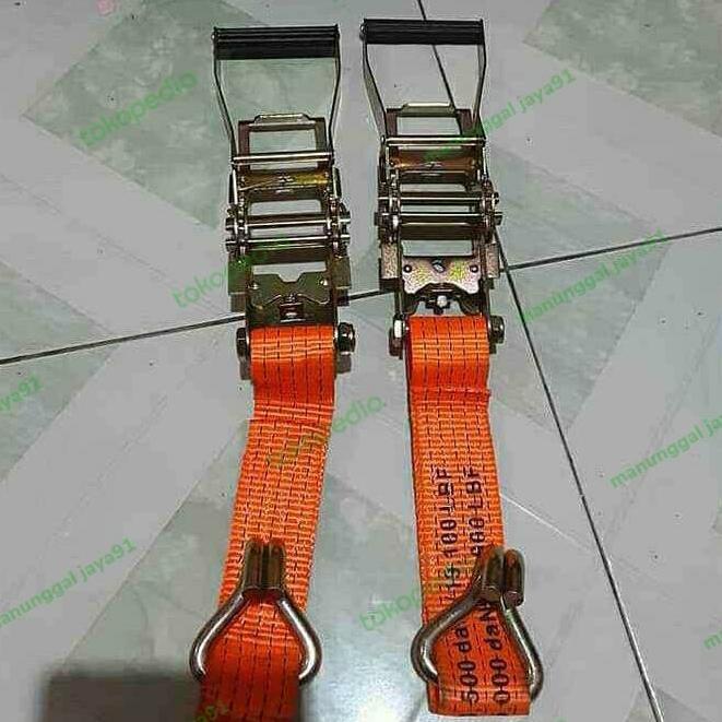 kepala trek belt rachet tie down lebar 2 inch / 5 cm tebal