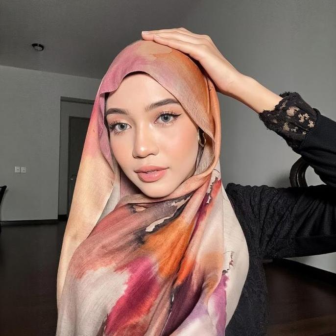 Terbaru, Pashmina Viscose Printed-Motif Corak Sattka/ Viscose Modal Hijab /Printed Viscose Scarves/W