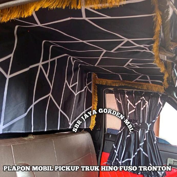 kain Plapon atap kabin mobil satu set gorden mobil kaca samping/ Tirai pintu mobil 1set plapon atap 