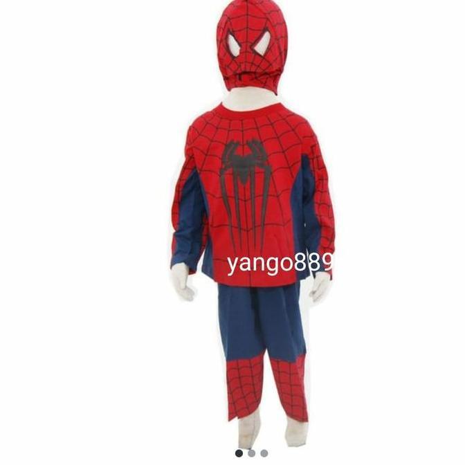 ASLI Promo Spiderman Kostum anak2 size 4-6 tahun READY STOCK