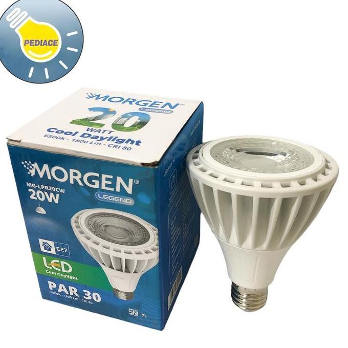 Lampu Spotlight 20 Watt E27 MORGEN Lampu Sorot Cahaya Putih 6500K