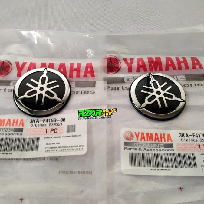 EMBLEM GARPUTALA TANGKI RX KING WARNA SILVER ORIGINAL YAMAHA BEST QUALITY