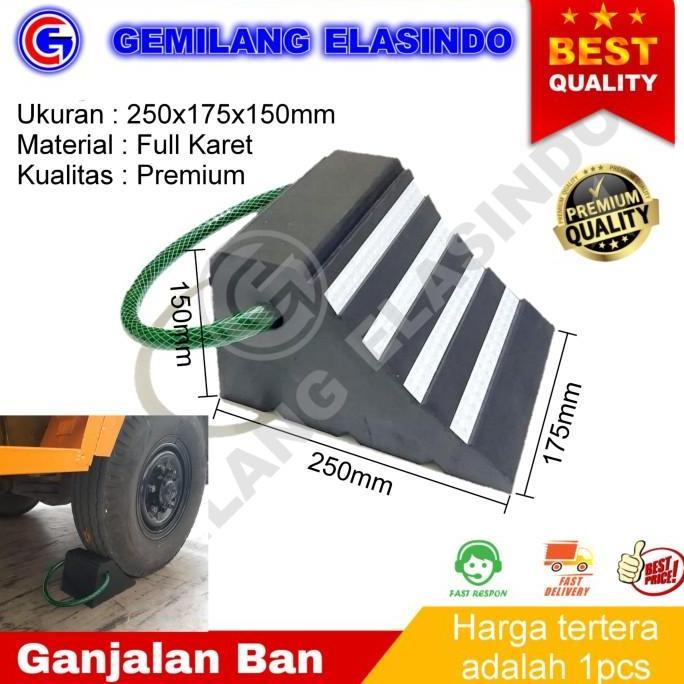 Rubber Wheel Chock Truk | Karet Ganjal Ban Truk | Penahan Ban Truk TERMURAH