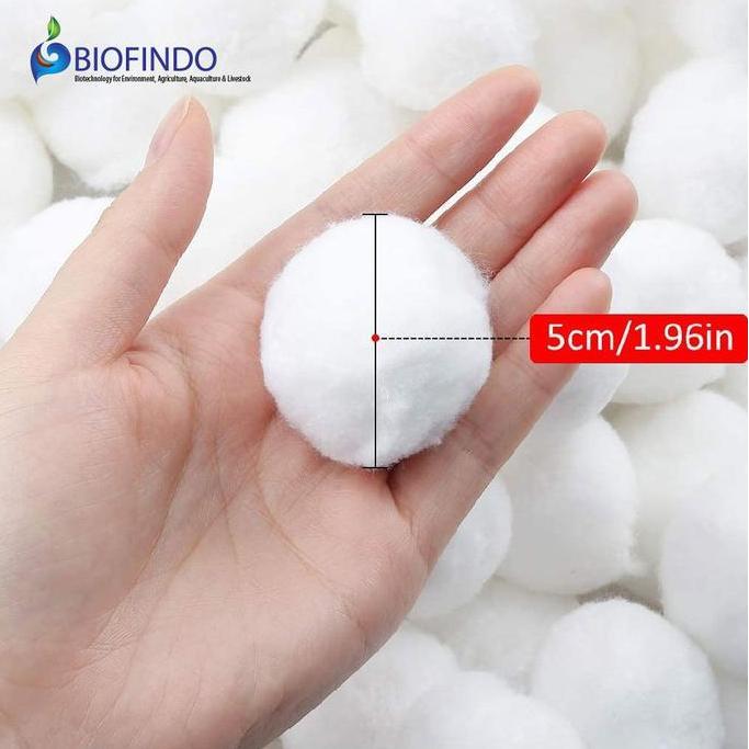 Berkahshopss - Bio Fiber Cotton Crystal Ball Media Filter Aquarium Kolam Renang