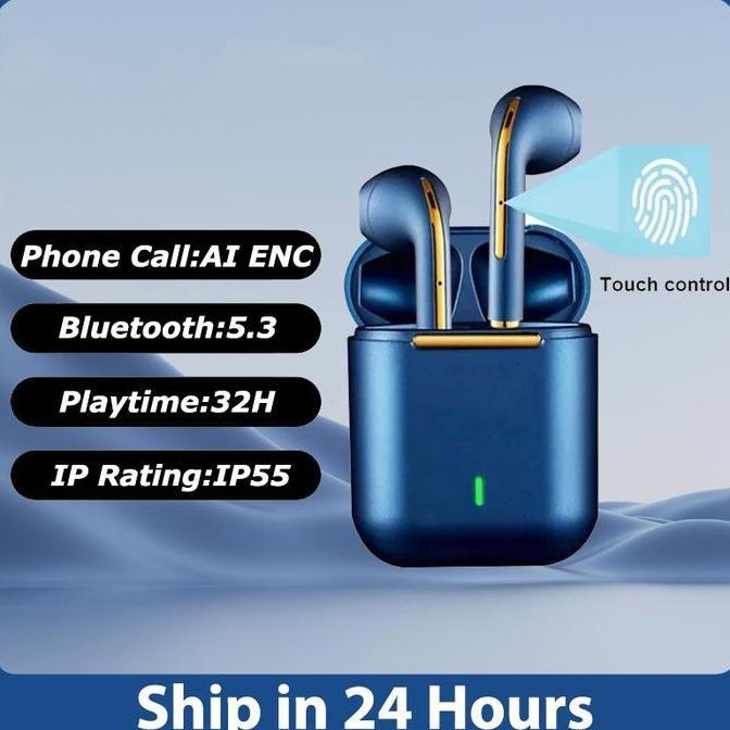 Promo J18 Earbud Nirkabel Earphone Mini Waterproof Headphone Bluetooth TWS Headset Diskon