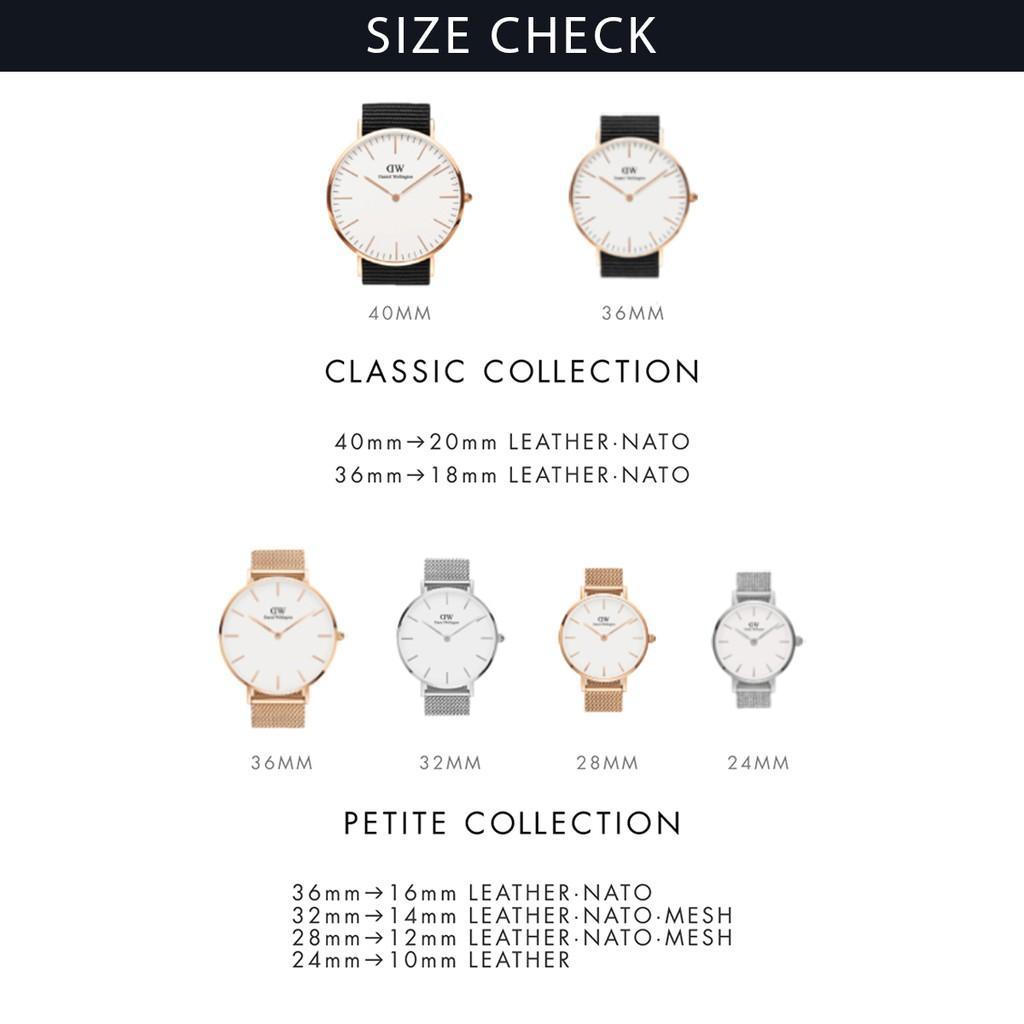 Daniel Wellington Wristband Classic Petite Cornwall 32Mm Rose Gold - Dw00200178