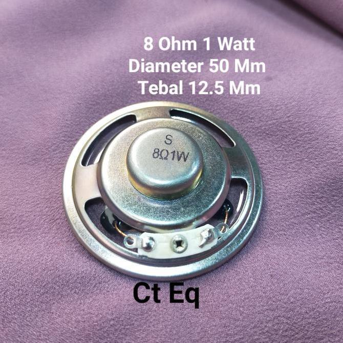 Promo Speaker 8 ohm 1 Watt diameter 50 mm Tebal 12.5 mm speaker 8R 1W Diskon