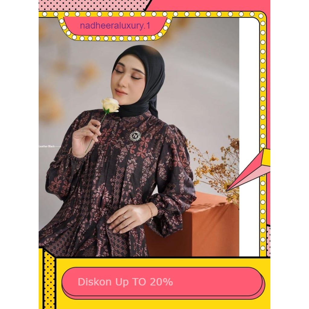 NADHEERA LUXURY SANDYA SERIES MIDI DAN DRESS Nadheera luxury demak Arabelle original demak