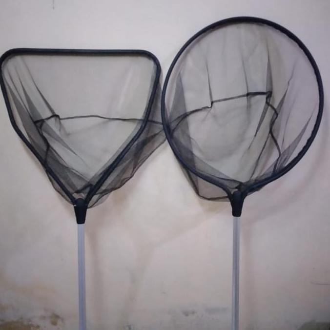 Jaring Serok Penangkap Ikan Koi Besar D60 Diameter 60 Cm Gagang 100 Cm