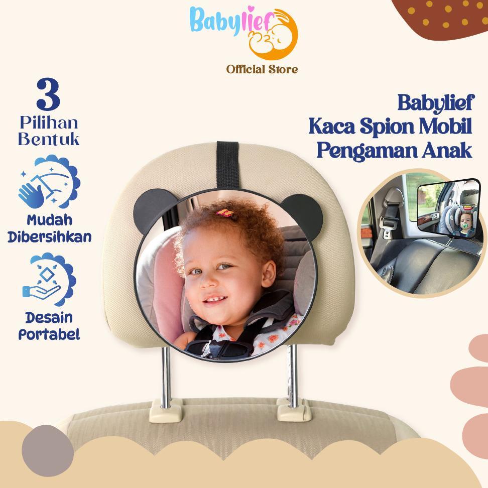 Babylief Kaca Spion Mobil Bayi Anti Pecah Aman, Adjustable, Mudah Dipasang Di Kursi Belakang Bl080