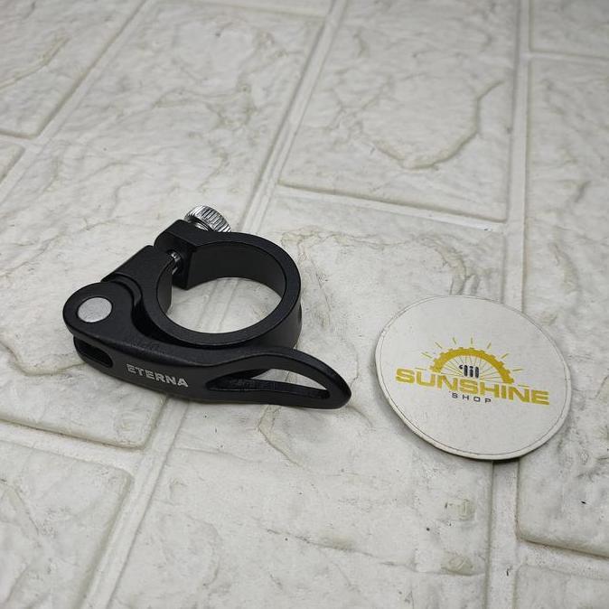 Seatclamp Clamp QR 31.8mm ETERNA Klem 31.8 Alloy Untuk Seatpost 27.2 Dan 28.6 Sepeda MTB Lipat Foldi