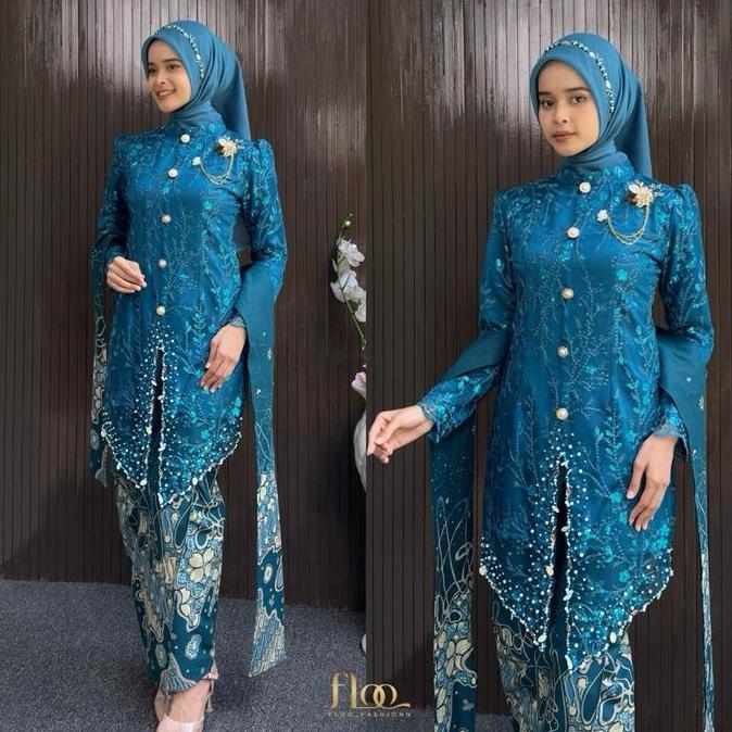 Kebaya Cindai PART 1 (Tanpa Rok Dan Slendang di Jual Teisah) - Floo_fashionn Dress Tile Kondangan Wi