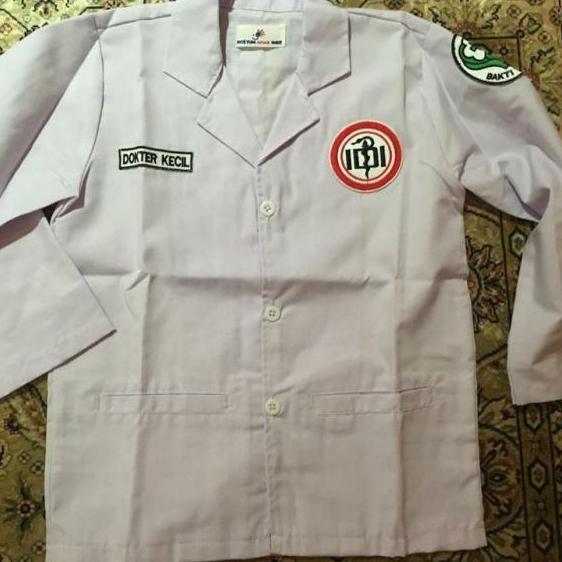 TERMURAH Baju dokter anak TK- Jas Dokter anak lucu- Jas dokter anak unisex - XS READY STOCK