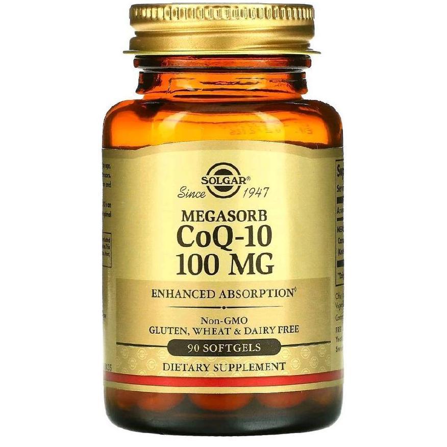 Solgar Usa Megasorb Coq-10 100 Mg 90 Softgels Coenzyme Coq10 Ubiquinone Original