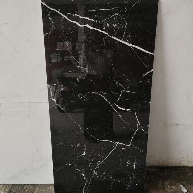 GRANIT 60X120 HITAM MARMER SALUR PUTIH / GRANIT 60X120 HITAM PREMIUM