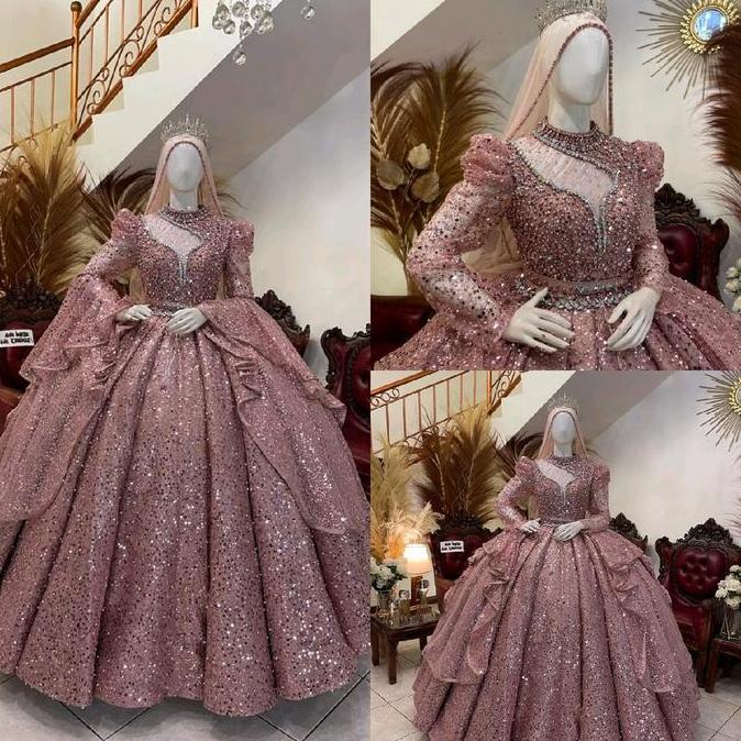 gaun pengantin modern mewah / gaun pengantin / gaun pengantin modern Pernikahan