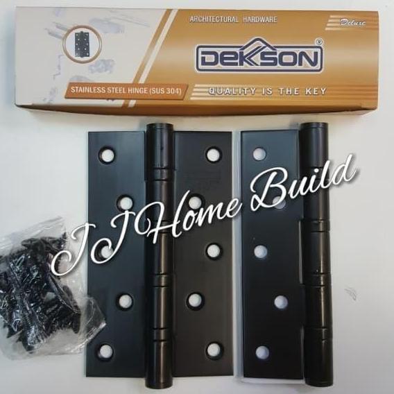 Engsel Pintu 5" Dekson Hitam Stainless SUS 304 Matt Black