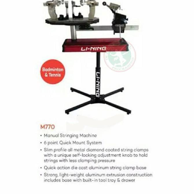 DISKON LINING M770 / M 770 MESIN SENAR MANUAL BADMINTON / TENIS GINAL READY STOCK