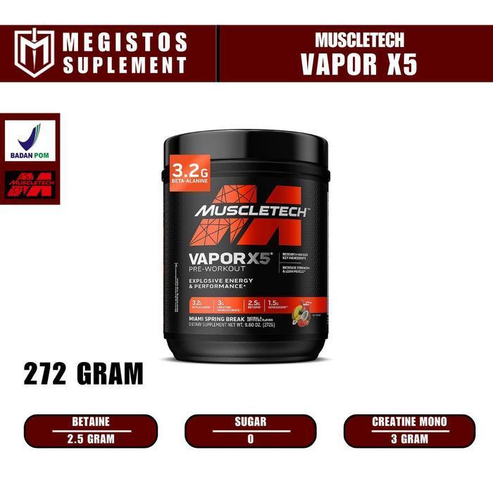 MUSCLETECH NANO VAPOR X5 NEXTGEN VAPORX5 NEXT GEN - Fruit Punch Blast