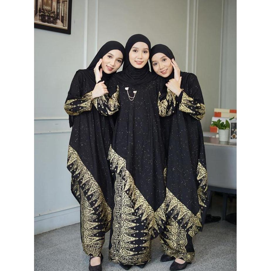 FREYA Set Baju Kurung Melayu Viscose dan Rok Lilit Batik