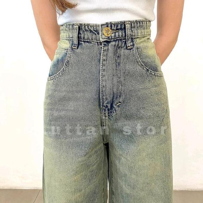 Ijunna Straht Jeans Luttan