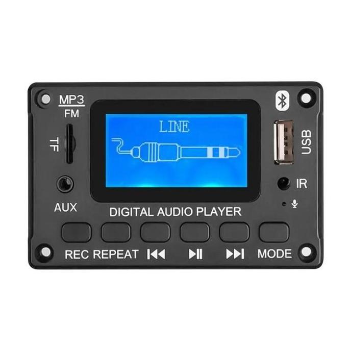 MODUL MP3 PLAYER BLUETOOTH USB FM RADIO MIC AUX CARD DC 12V BIM