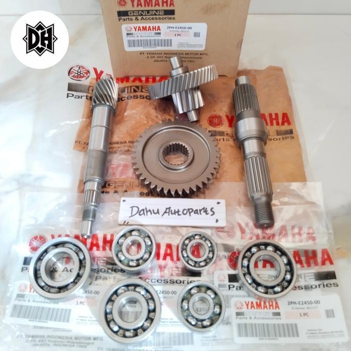 Gigi Rasio Gardan Set 2Ph Plus Bearing Set Komplit Yamaha Mio M3 Mio Z Original Dan Terpercaya