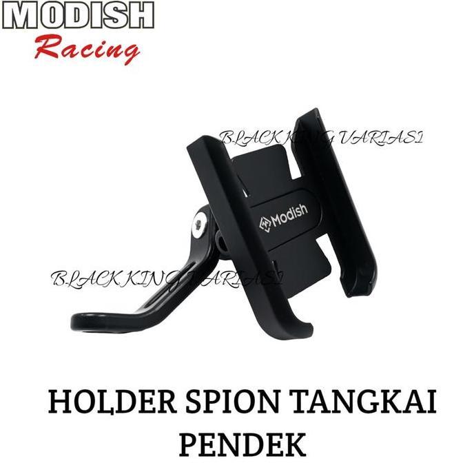 Holder Hp Motor Besi Stang Full Alumunium Dudukan Penahan Hp Holder Spion Motor Universal Penyangga 