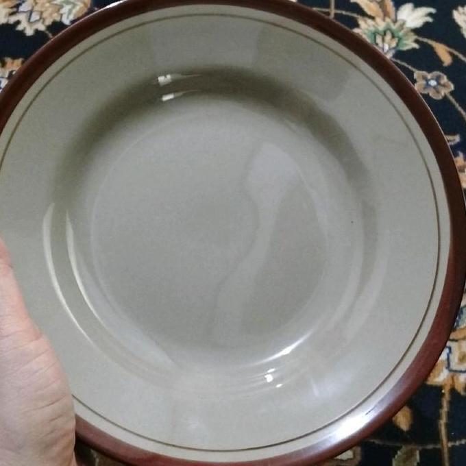 Diskont Piring Keramik Motif Bunga Random Isi 12Pcs 1Lusin Tebel Uk 8 Inchi