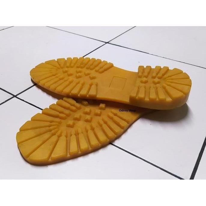 Odrey Shop Sol Potong Alas Bawah Sepatu Safety Odrey Motif Bintang Bahan Karet Hitam dan GUM 045 All