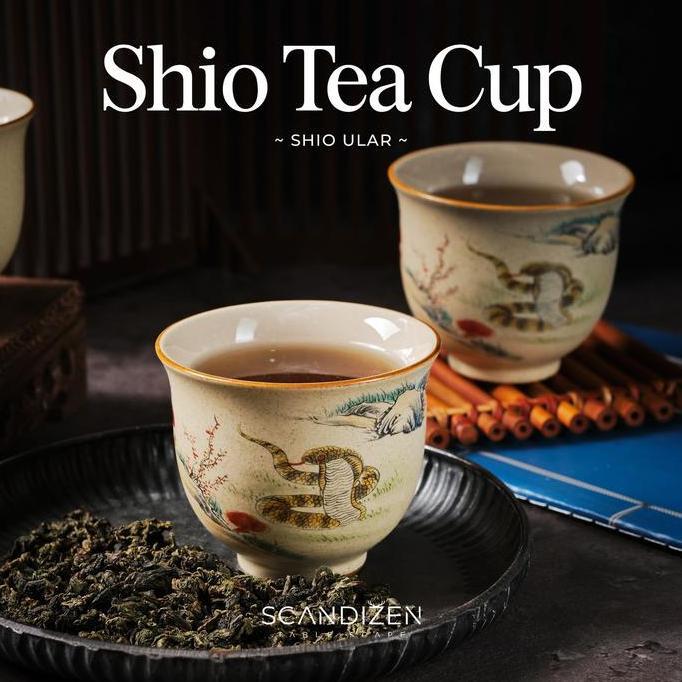SCANDIZEN - SHIO TEA CUP - CHINESE ZODIAC CERAMIC TEA CUP - GELAS TEH - CHINESE TEA CUP