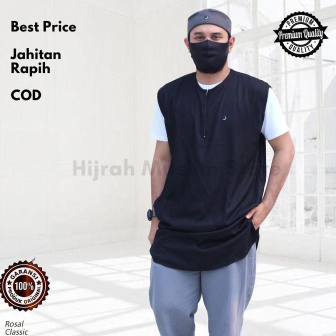 Laristerbaik- Rosal - Rompi Pakaian Sholat Solat Baju Koko Gamis Pakistan Pria