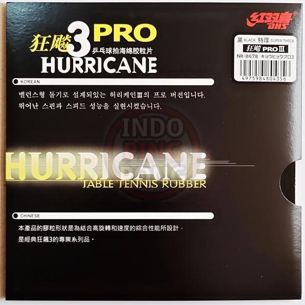 HARGA DISC - Nittaku Hurricane 3 PRO NEO 2.0 Super Thick DHS H3 III