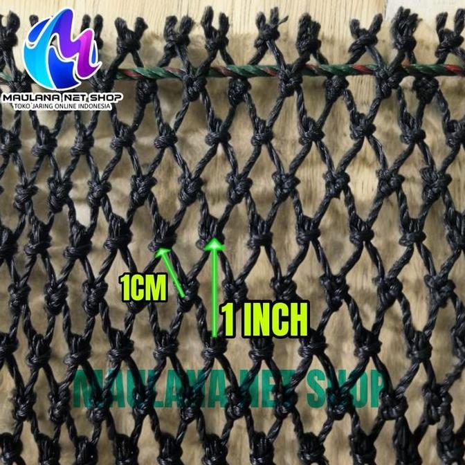 Brixd- Jaring Pe Lubang Kecil 1Cm Tebal 2Mm Benang D30 Lebar 4M Untuk Pengaman Kolam Ikan Kandang Ay