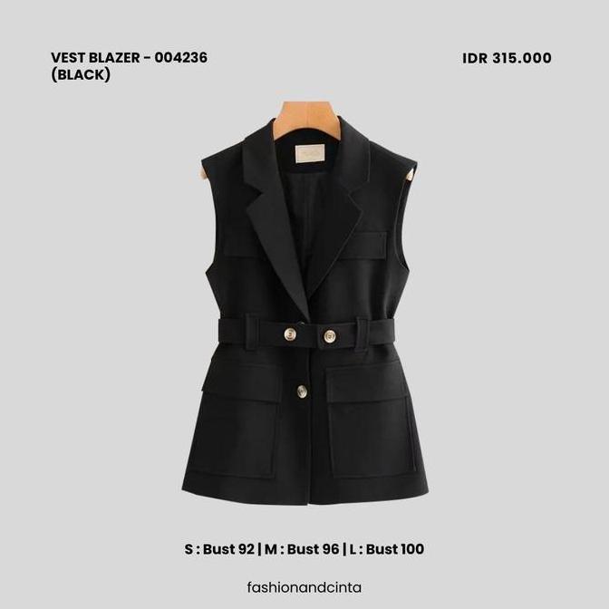 Vest Blazer              004236 Wanita Rompi
