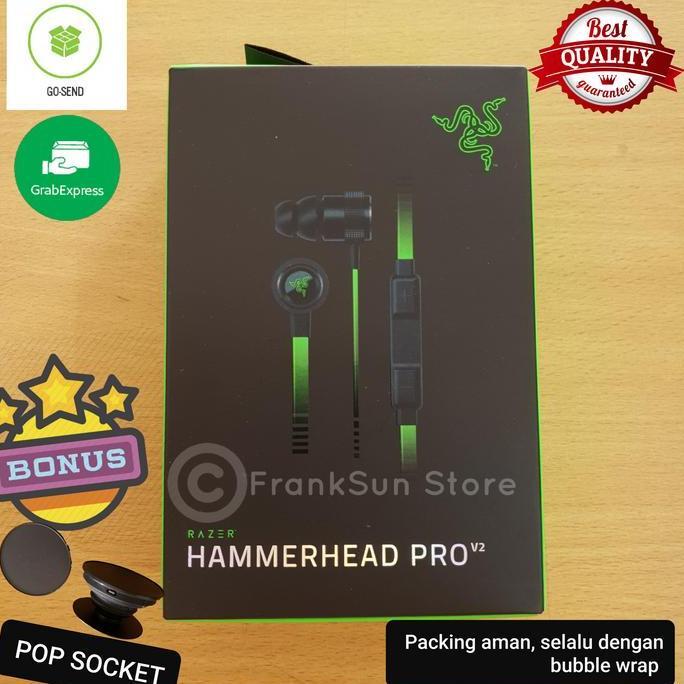 larissagalllery - earphone headset gaming razer hammerhead pro v2. original