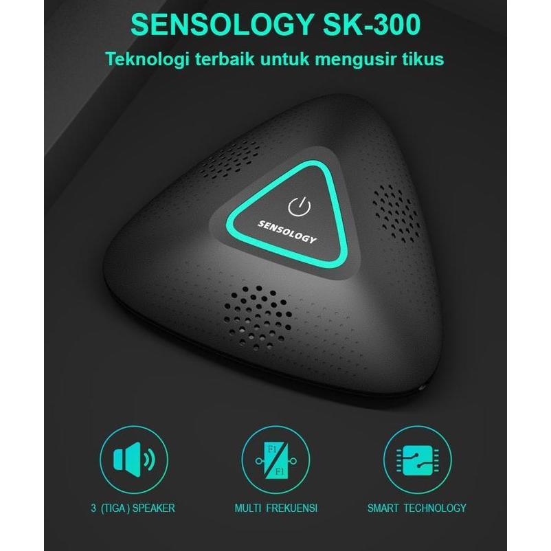 BERKUALITAS SENSOLOGY SK-300 Alat Pengusir Tikus Ultrasonic Elektrik