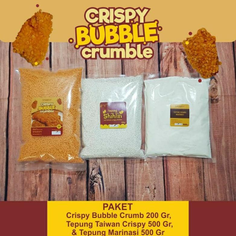 Bubble crumb / rice crispy / tepung shihlin / tepung marinasi