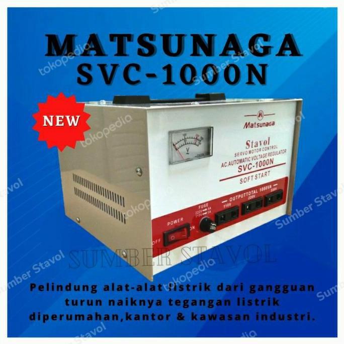 Stabilizer Listrik Matsunaga 1000 N - 1000 Watt Berkualitas