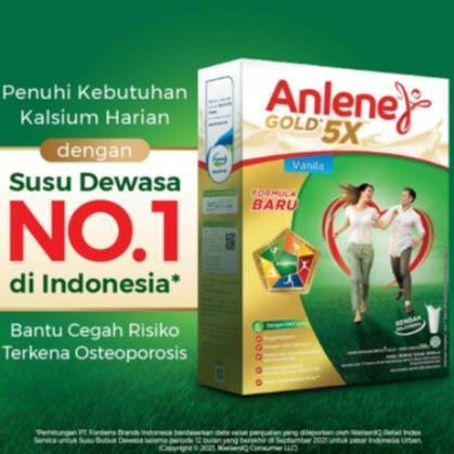 Anlene Gold 5X Anlene Gold 5X Susu Kalsium Susu Lansia Tinggi Kalsium Vitamin Etawa